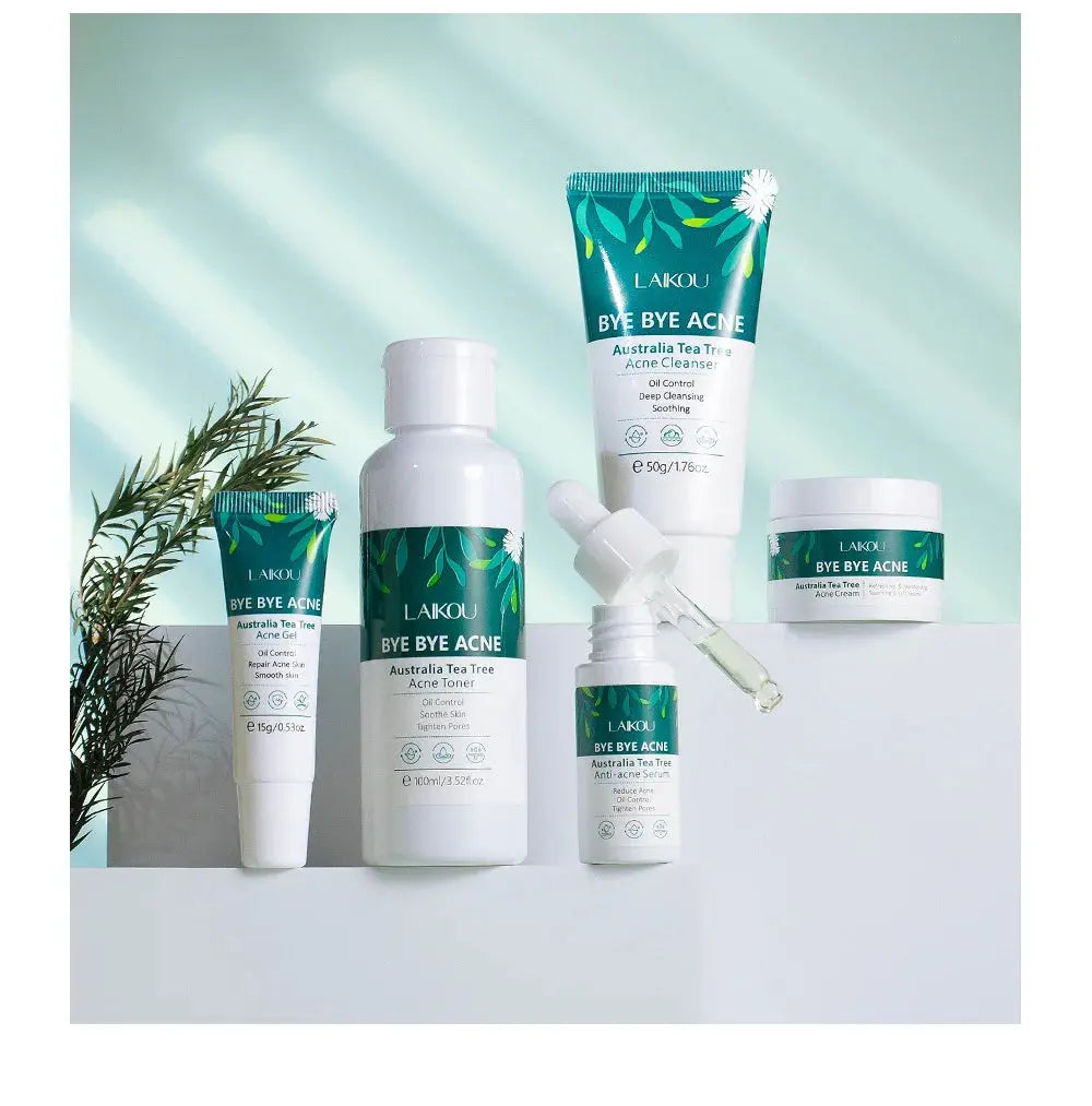 LAIKOU Australia Tea Tree Acne Skincare Five-Piece Set - bodyrelief.uk