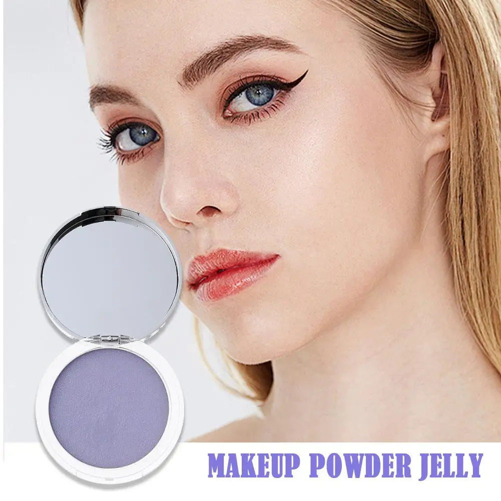 Lavender Pressed Powder Matte Powder Lasting Oil Control Full Coverage Face Compact Setting Powder Makeup Foundation Cosmetics - bodyrelief.uk