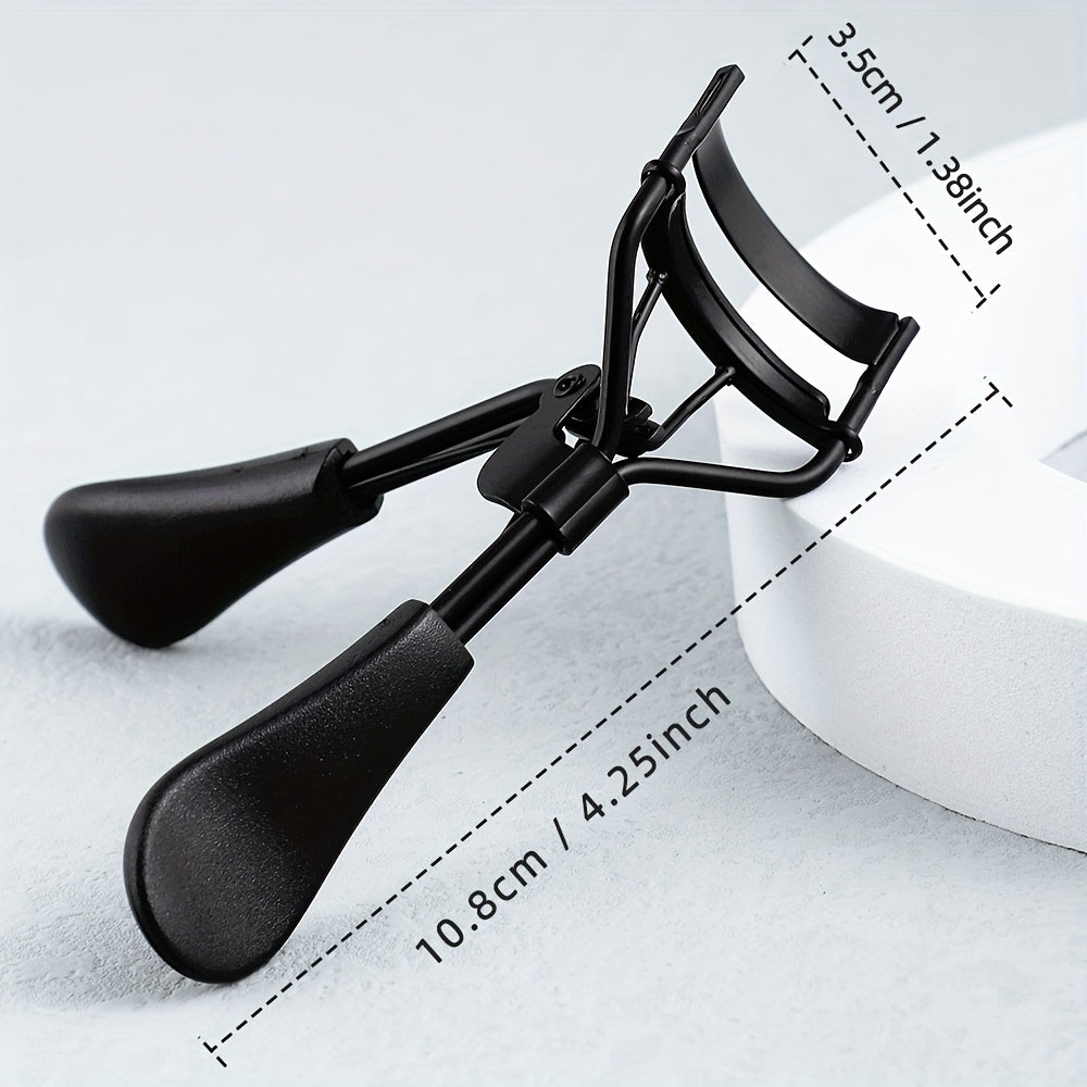 1 Portable Black Eyelash Curler, Stainless Steel Eyelash Curler