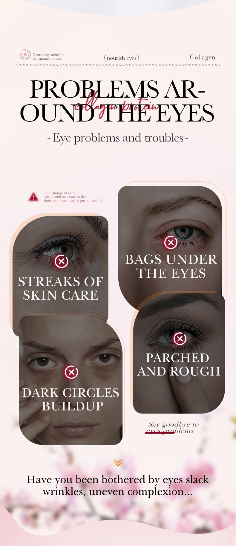 Sakura Collagen Eye Cream - 20g, Smooths Wrinkles & Moisturizes Firming