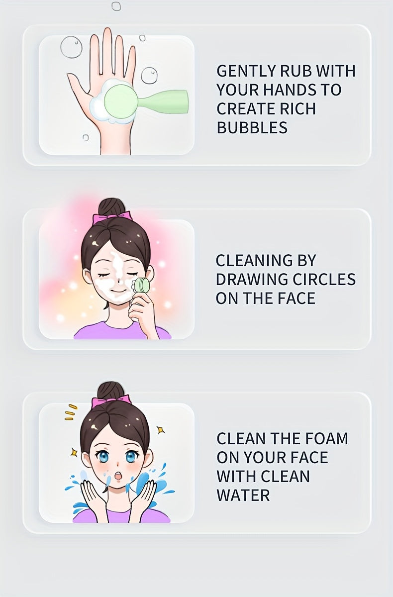 2-in-1 Dual-Sided Silicone Facial Cleansing Brush with Exfoliating Bristles