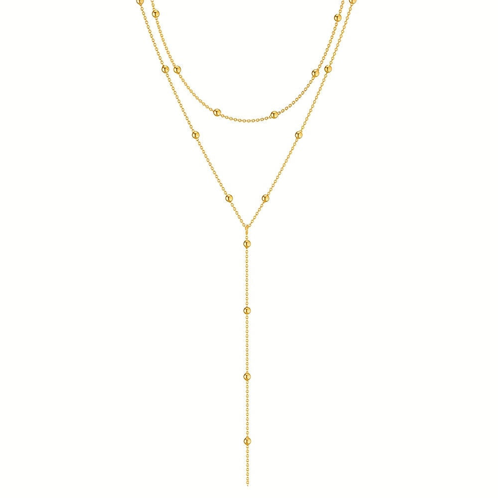 Women's Y-Neck Chain High-Quality Stainless Steel Hypoallergenic Y-Shaped Women's