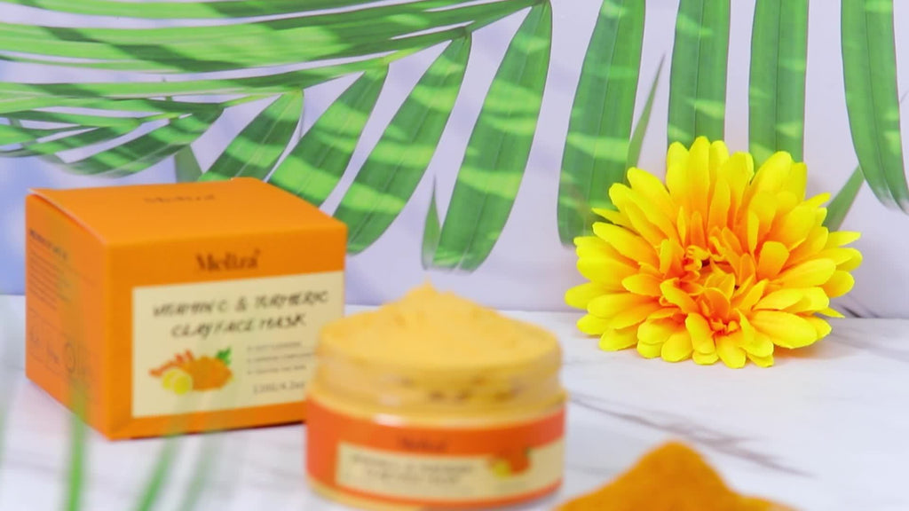 120g Turmeric Vitamin C Clay Mask Face Mask Turmeric Facial - bodyrelief.uk