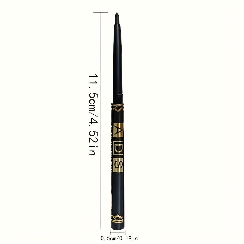 2pcs Waterproof & Sweatproof Black Eyeliner Pencils - Long-Lasting