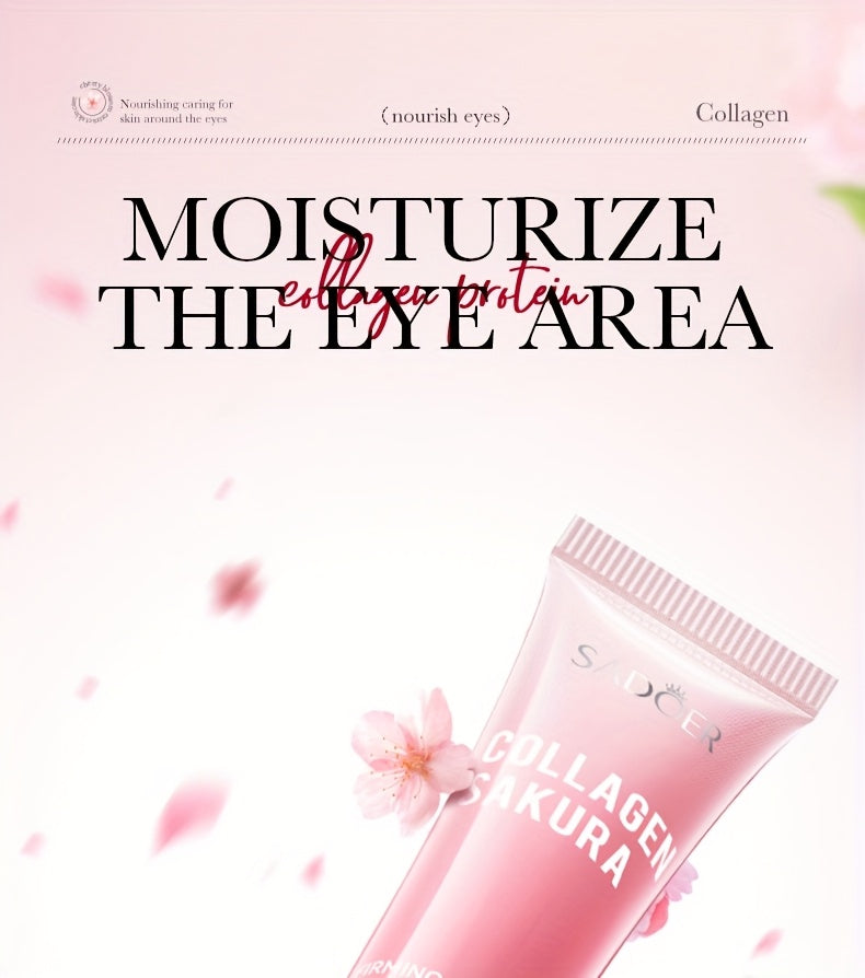 Sakura Collagen Eye Cream - 20g, Smooths Wrinkles & Moisturizes Firming