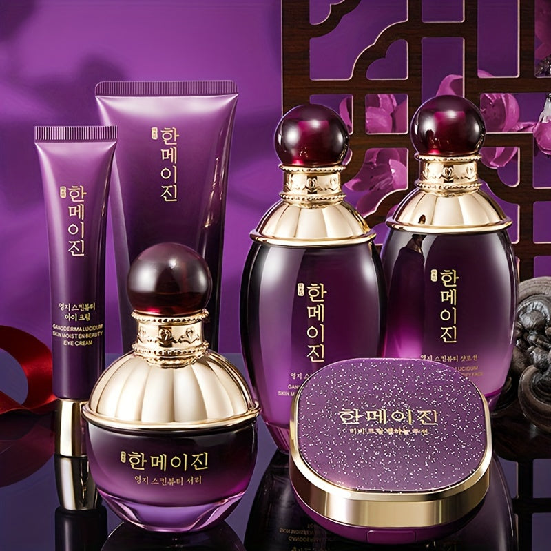 Korean-Inspired Purple Ganoderma Facial Skincare Set