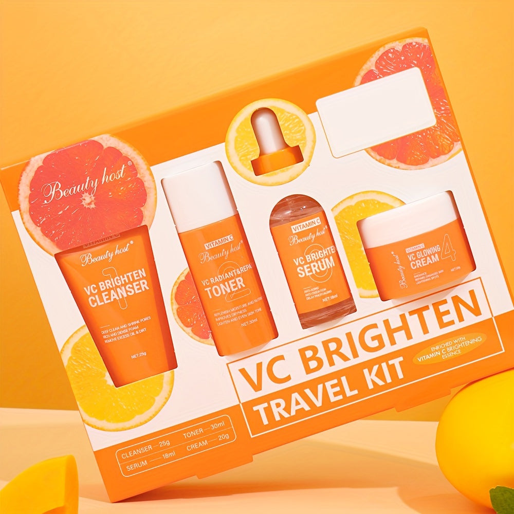 GlowRelief™ Hydration & Radiance – 4-in-1 Vitamin C & Hyaluronic Travel Set