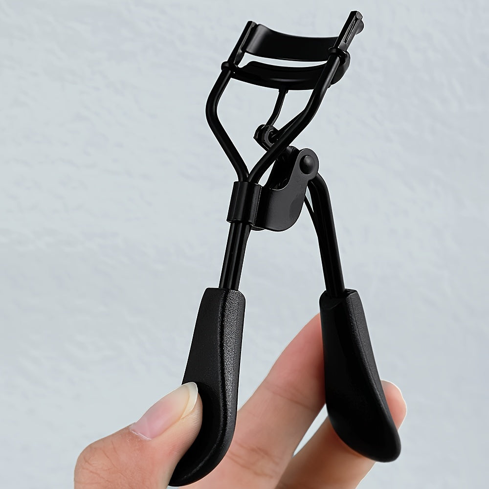 1 Portable Black Eyelash Curler, Stainless Steel Eyelash Curler