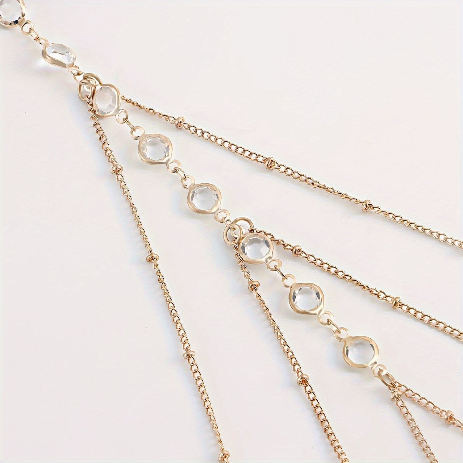 A Trendy And Sexy Summer Accessory From Europe And America, This Three-layer Tassel Rhinestone Leg Chain, Perfect for Any Outfit.