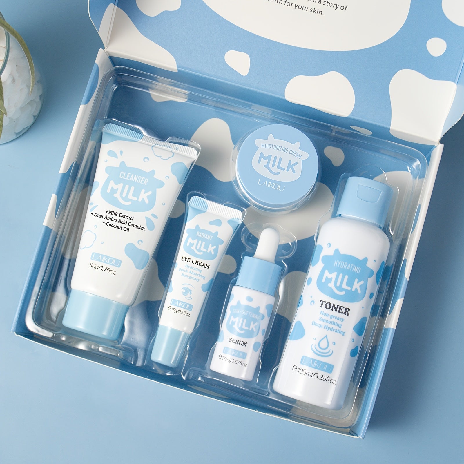 Nourishing Your Light Beige with Milk Skincare Set
