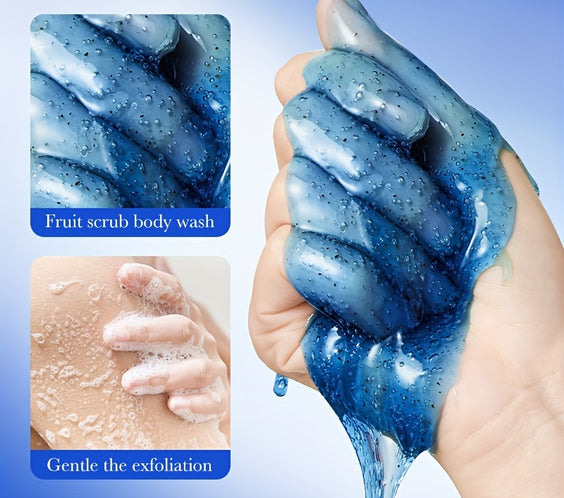 Blueberry Exfoliating Shower 300ml Gel with Berry Extract - bodyrelief.uk