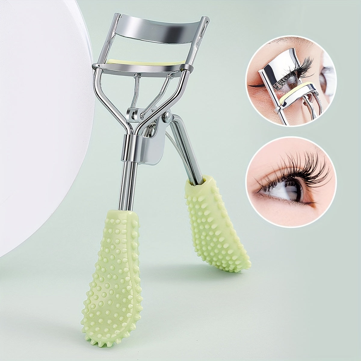 1 Portable Black Eyelash Curler, Stainless Steel Eyelash Curler