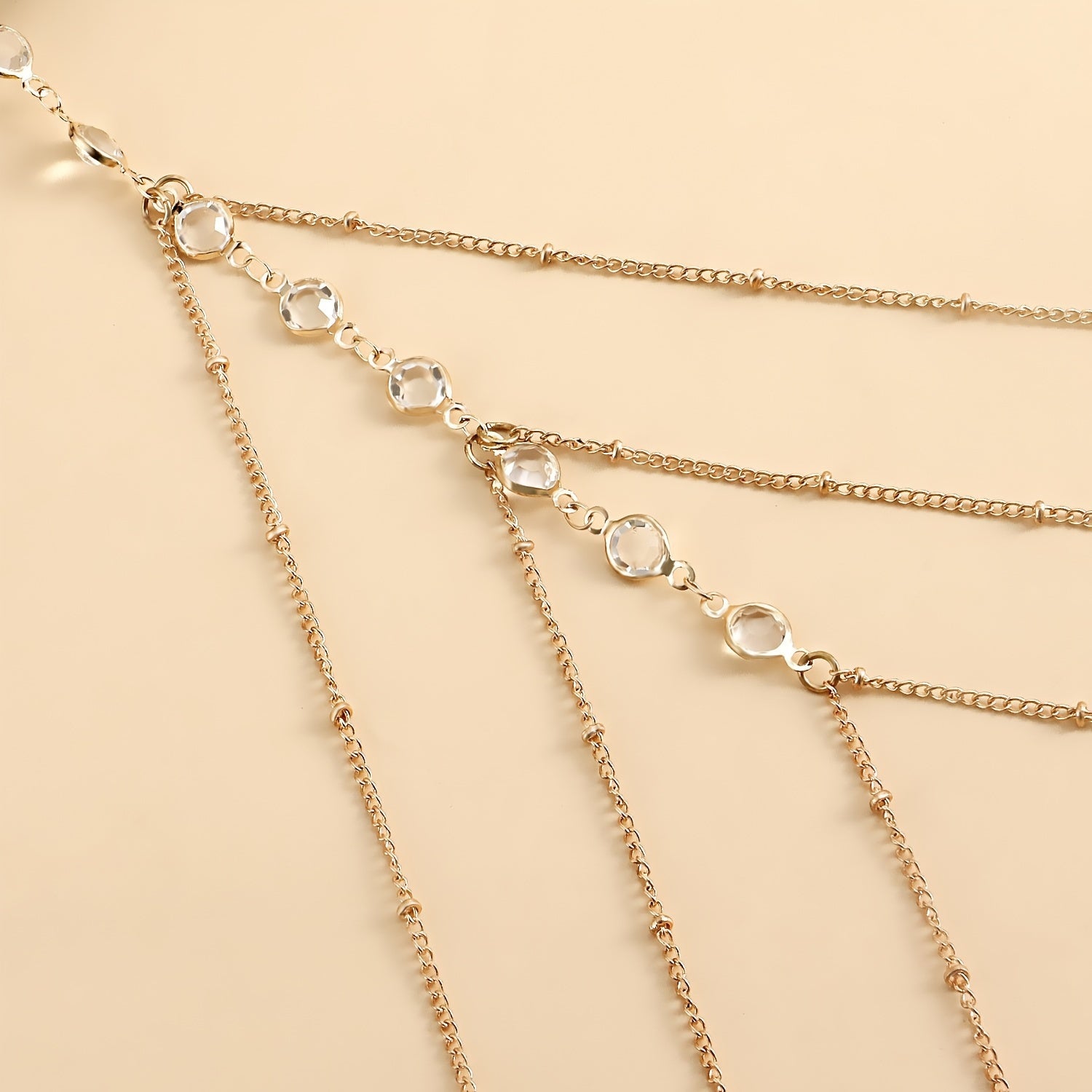 A Trendy And Sexy Summer Accessory From Europe And America, This Three-layer Tassel Rhinestone Leg Chain, Perfect for Any Outfit.