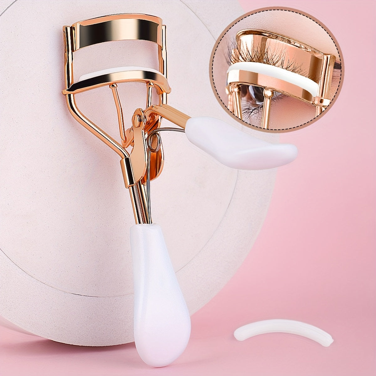 1 Portable Black Eyelash Curler, Stainless Steel Eyelash Curler