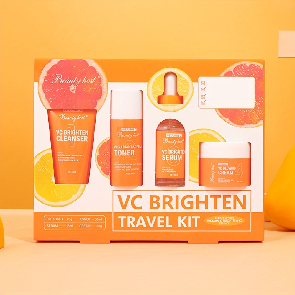 GlowRelief™ Hydration & Radiance – 4-in-1 Vitamin C & Hyaluronic Travel Set