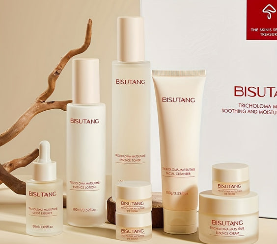 BISUTANG 8-Piece Mushroom Extract Facial Skincare Kit for Women - bodyrelief.uk
