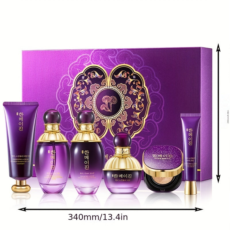 Korean-Inspired Purple Ganoderma Facial Skincare Set